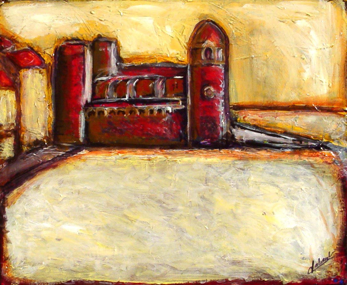 alt="le clocher de Collioure de bruno VALVERDE artiste peintre"